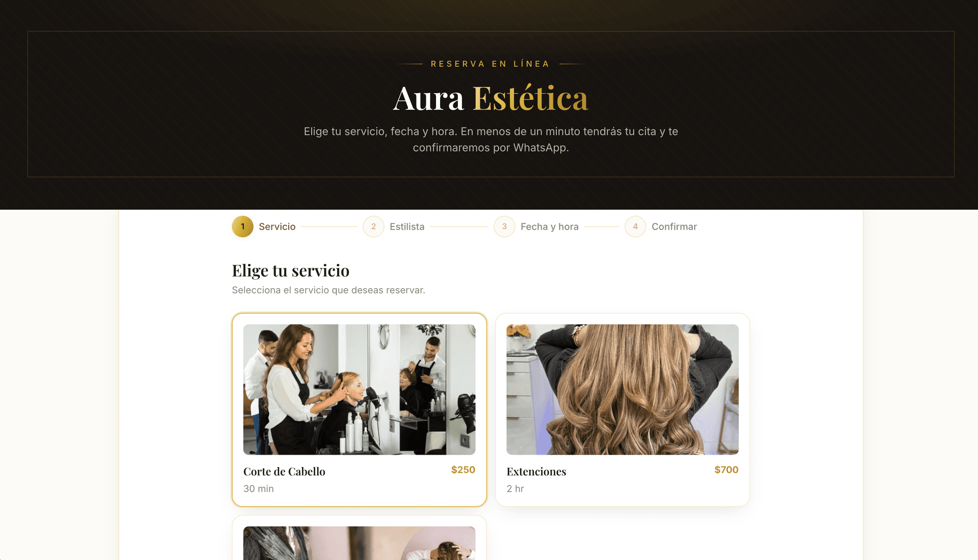 Demo de pagina de reservas